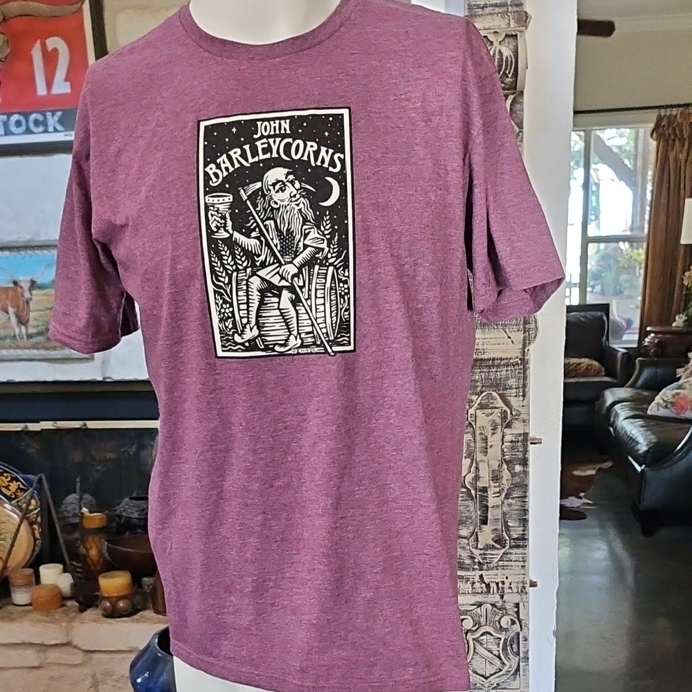 Mc Menamins John Barley Corn Cotton Poly Blend T-Shirt Size L